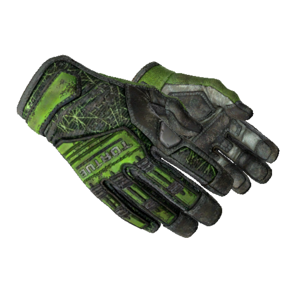 ★ Specialist Gloves | Emerald Web (Battle-Scarred)