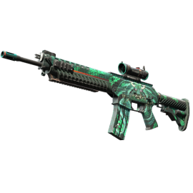 StatTrak™ SG 553 | Dragon Tech (Minimal Wear)