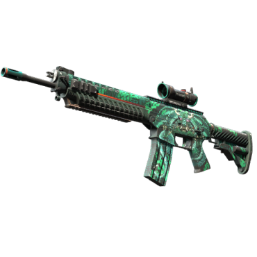 StatTrak™ SG 553 | Dragon Tech (Minimal Wear)