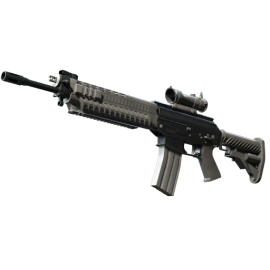 SG 553 | Damascus Steel (Battle-Scarred)