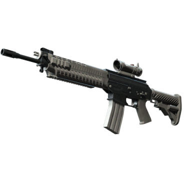 SG 553 | Damascus Steel (Battle-Scarred)