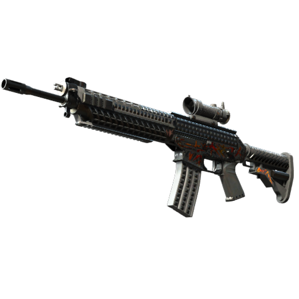 SG 553 | Heavy Metal (Well-Worn)