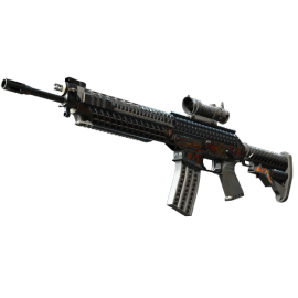 SG 553 | Heavy Metal (Well-Worn)