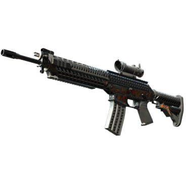 SG 553 | Heavy Metal (Well-Worn)