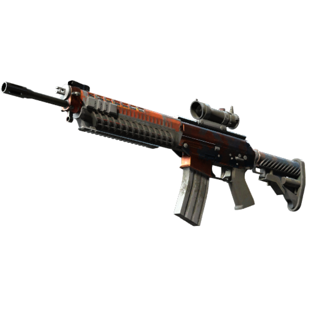 StatTrak™ SG 553 | Danger Close (Battle-Scarred)