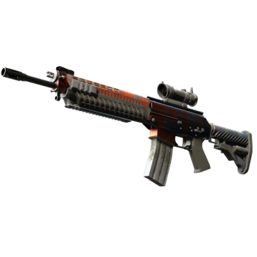 StatTrak™ SG 553 | Danger Close (Battle-Scarred)