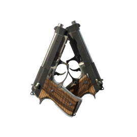 StatTrak™ Dual Berettas | Black Limba (Minimal Wear)