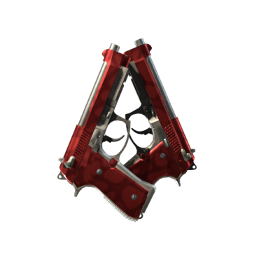 StatTrak™ Dual Berettas | Hemoglobin (Minimal Wear)