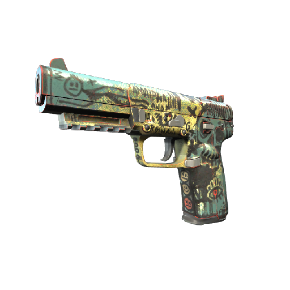 StatTrak™ Five-SeveN | Scrawl (Well-Worn)