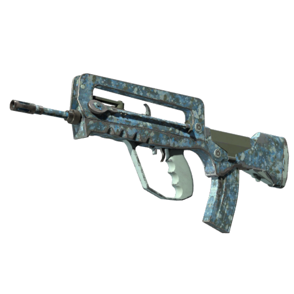 FAMAS | Cyanospatter (Field-Tested)