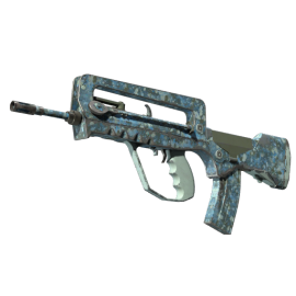 FAMAS | Cyanospatter (Field-Tested)