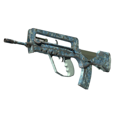 FAMAS | Cyanospatter (Field-Tested)
