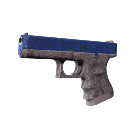 Glock-18 | Blue Fissure (Minimal Wear)