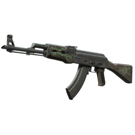 AK-47 | Emerald Pinstripe (Well-Worn)