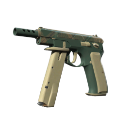 CZ75-Auto | Green Plaid (Minimal Wear)