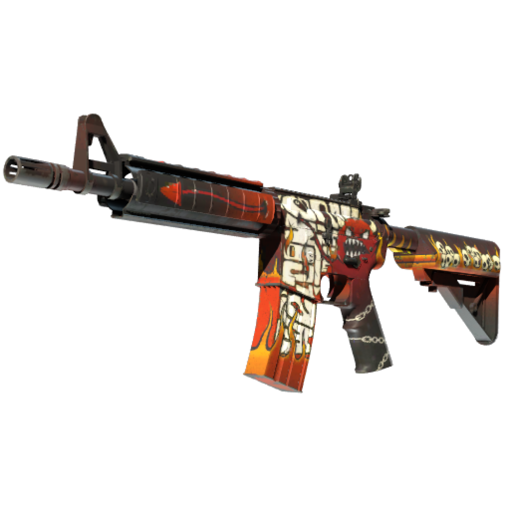 StatTrak™ M4A4 | Hellfire (Minimal Wear)