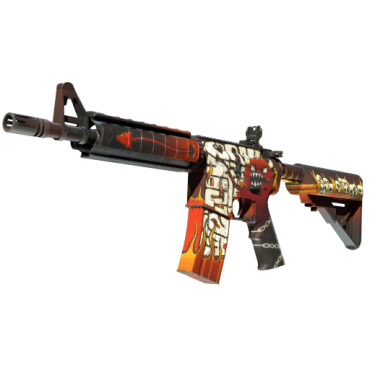 StatTrak™ M4A4 | Hellfire (Minimal Wear)
