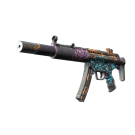 MP5-SD | Neon Squeezer (Battle-Scarred)