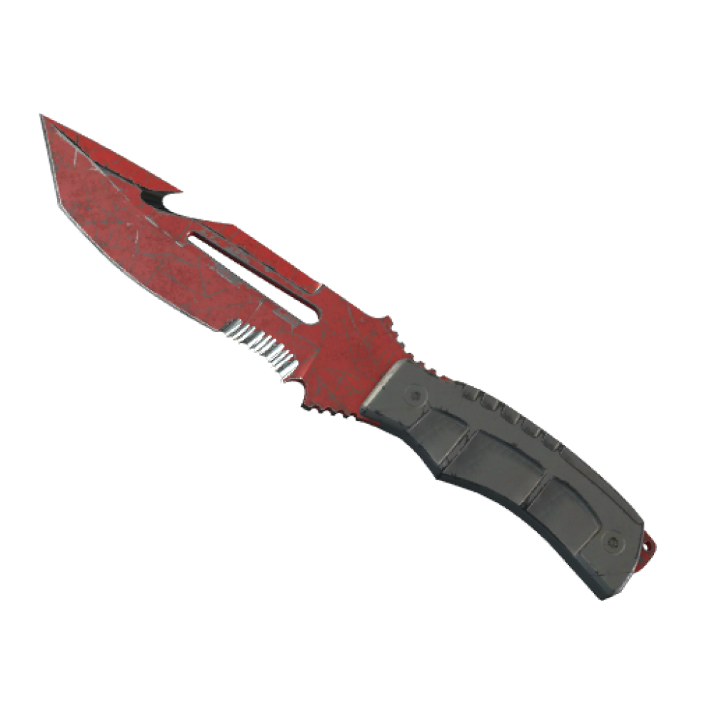 ★ Survival Knife | Crimson Web (Battle-Scarred)