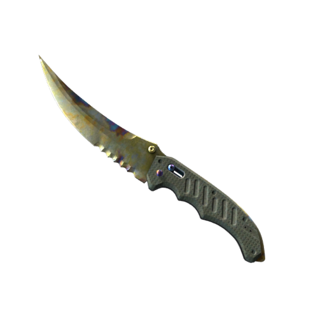 ★ StatTrak™ Flip Knife | Case Hardened (Well-Worn)