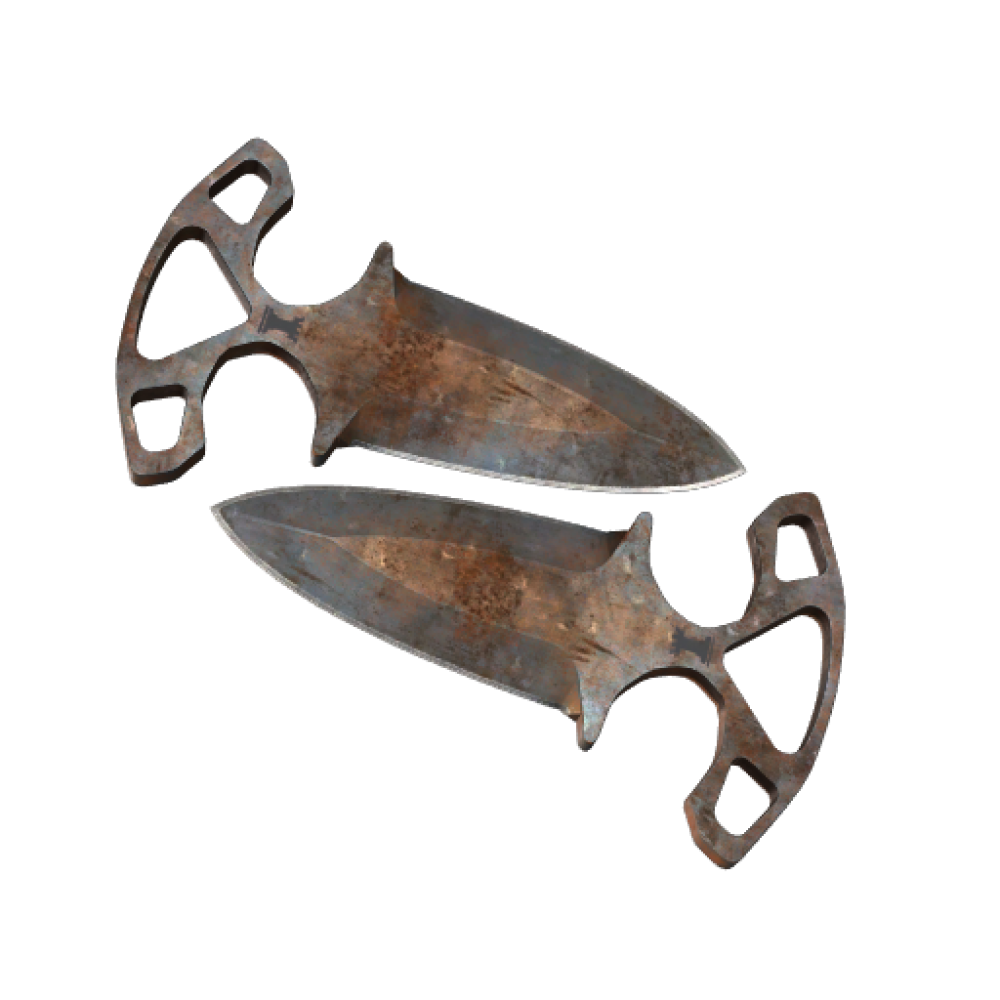 ★ Shadow Daggers | Rust Coat (Battle-Scarred)