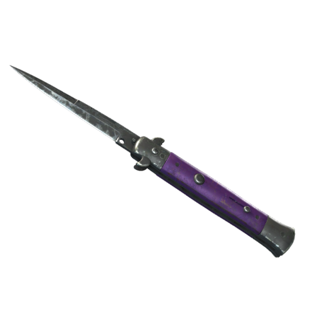 ★ StatTrak™ Stiletto Knife | Ultraviolet (Battle-Scarred)