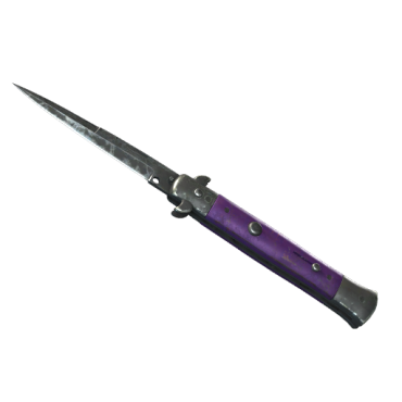 ★ StatTrak™ Stiletto Knife | Ultraviolet (Battle-Scarred)