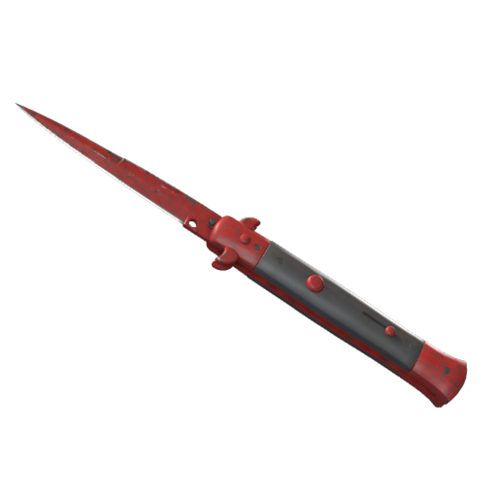 ★ Stiletto Knife | Crimson Web (Field-Tested)