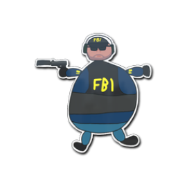 Sticker | Poorly Drawn FBI