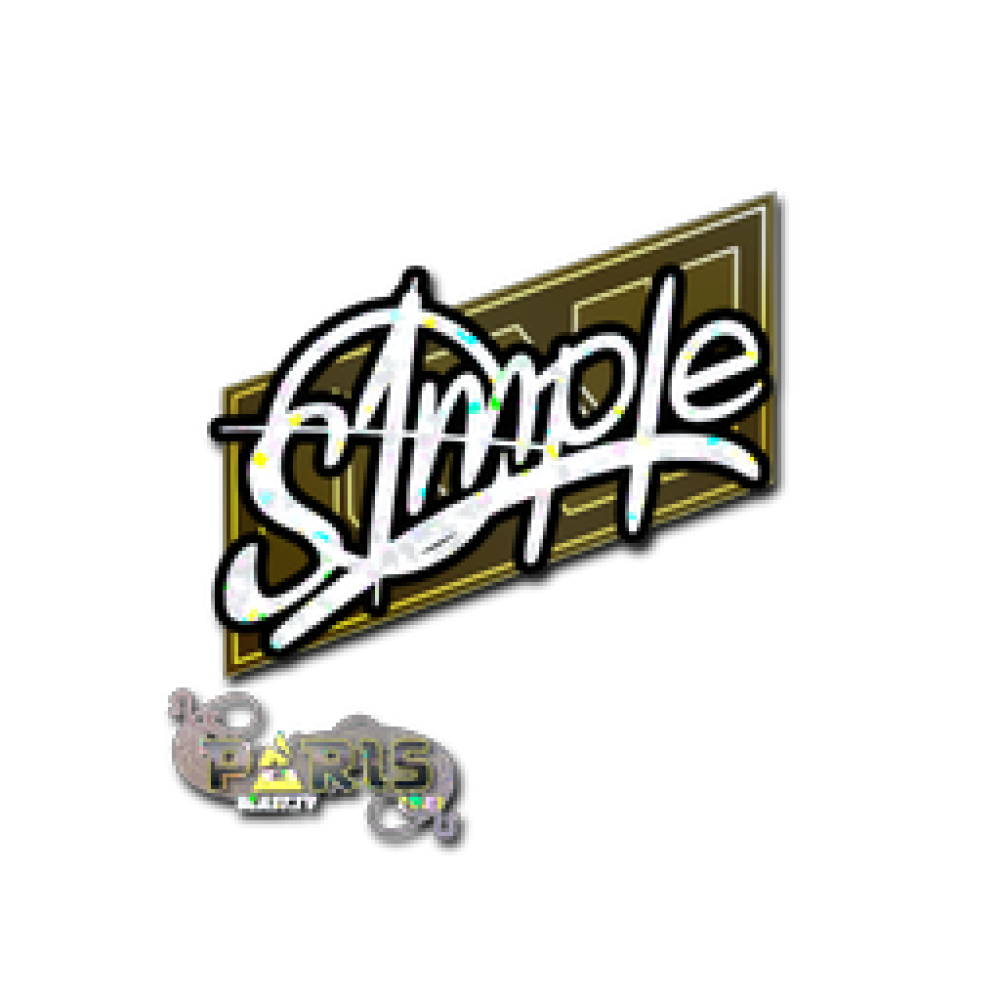 Sticker | s1mple (Glitter) | Paris 2023