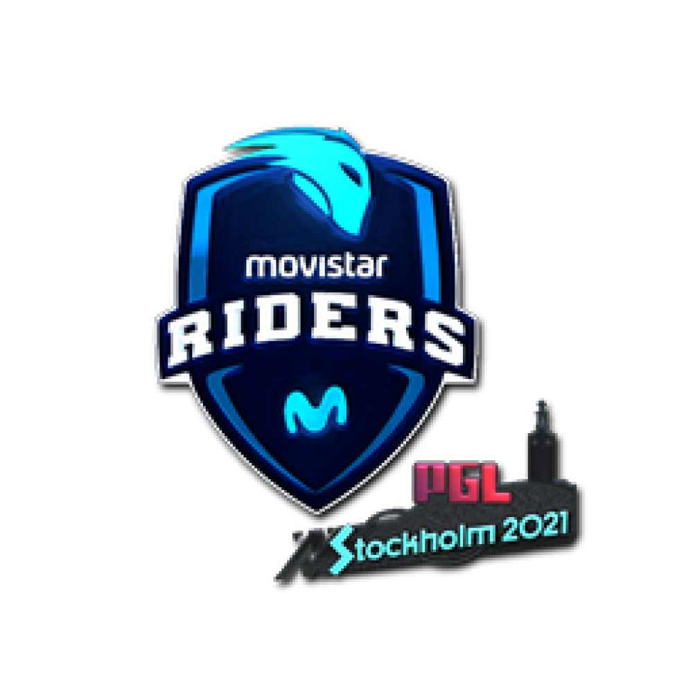 Sticker | Movistar Riders (Foil) | Stockholm 2021