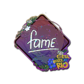 Sticker | fame (Glitter) | Rio 2022