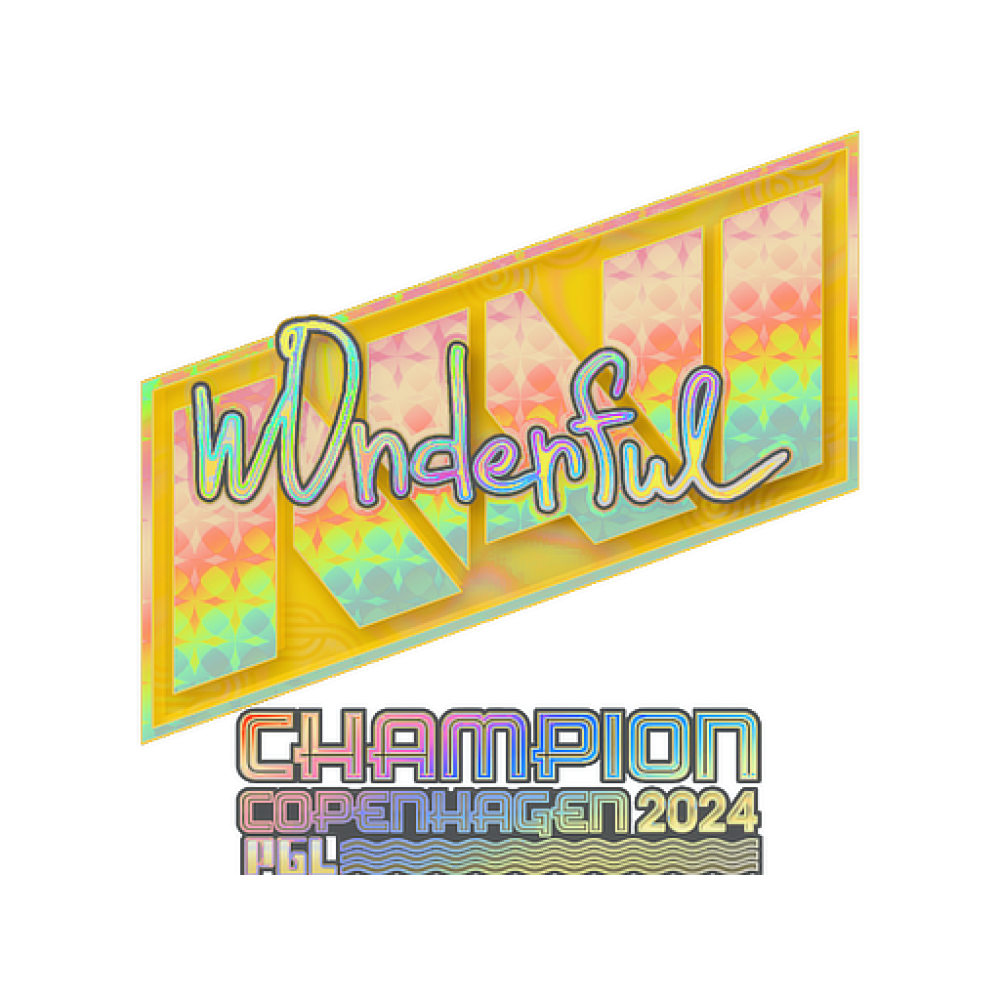 Sticker | w0nderful (Holo, Champion) | Copenhagen 2024