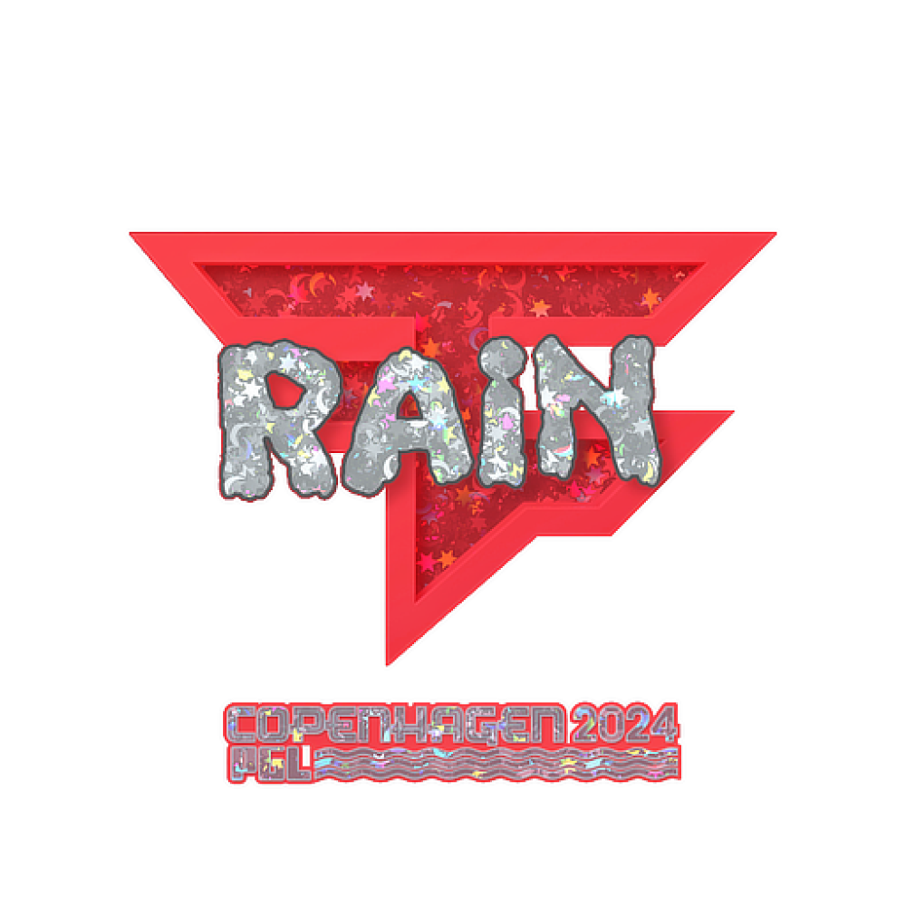 Sticker | rain (Glitter) | Copenhagen 2024