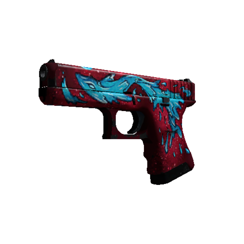 Glock-18 | Water Elemental (Well-Worn)