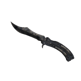 Butterfly Knife | Stained (Battle-Scarred)