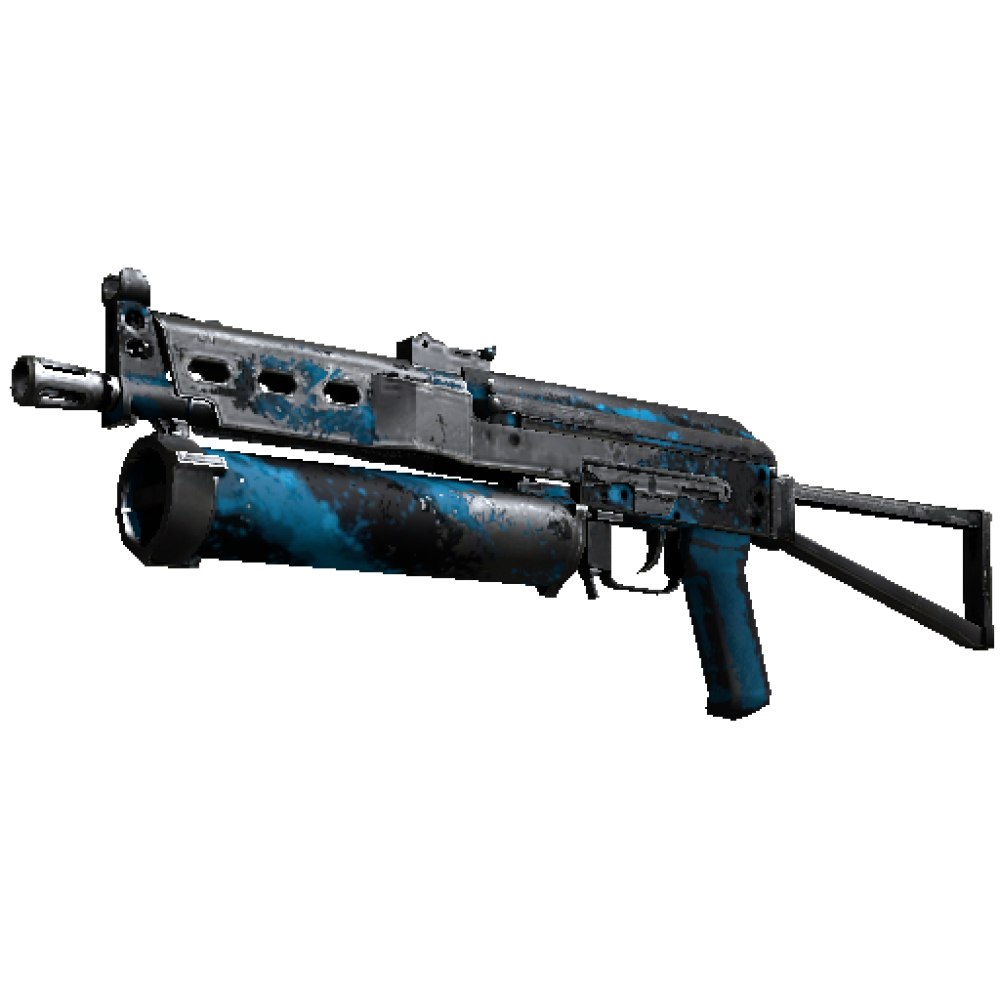 StatTrak™ PP-Bizon | Blue Streak (Battle-Scarred)