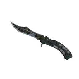 StatTrak™ Butterfly Knife | Boreal Forest (Battle-Scarred)