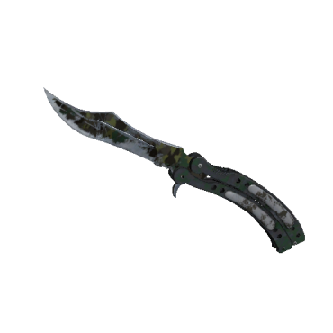 StatTrak™ Butterfly Knife | Boreal Forest (Battle-Scarred)