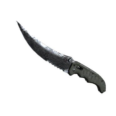 Flip Knife | Damascus Steel (Battle-Scarred)