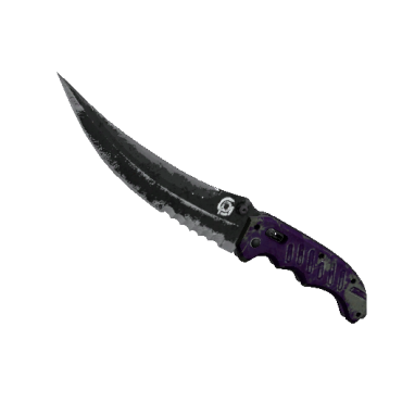 StatTrak™ Flip Knife | Ultraviolet (Battle-Scarred)