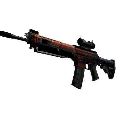 StatTrak™ SG 553 | Danger Close (Well-Worn)