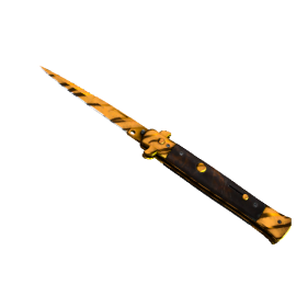 Stattrak ™ Stiletto Knife | Tiger Tooth (Factory New)