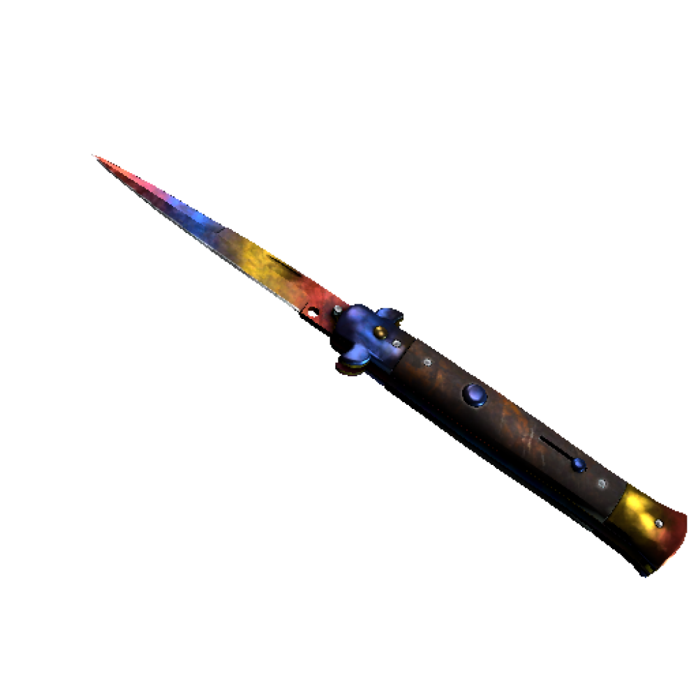 StatTrak™ Stiletto Knife | Marble Fade (Factory New)