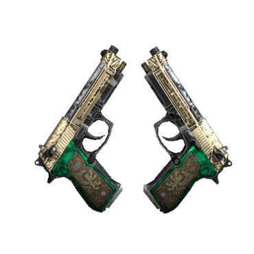 StatTrak™ Dual Berettas | Royal Consorts (Well-Worn)