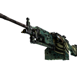 M249 | Emerald Poison Dart (Well-Worn)