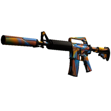 M4A1-S | Leaded Glass (Well-Worn)