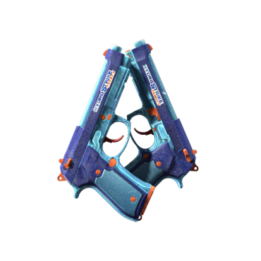 Dual Berettas | Hydro Strike (Well-Worn)