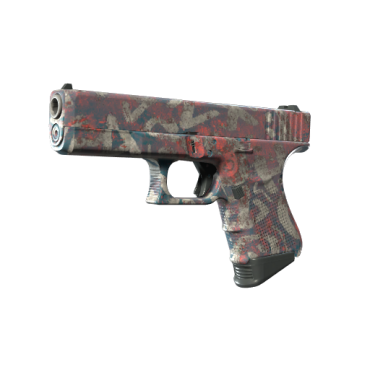 Glock-18 | Teal Graf (Well-Worn)